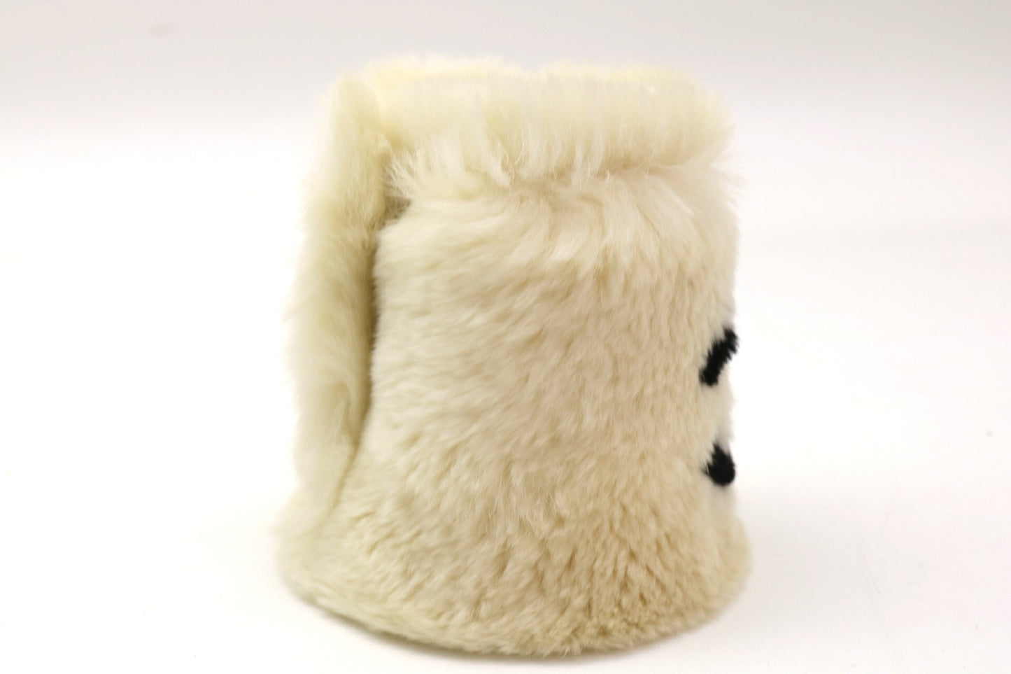 CHANEL Coco Mark Lapin Fur Bracelet/Bangle
