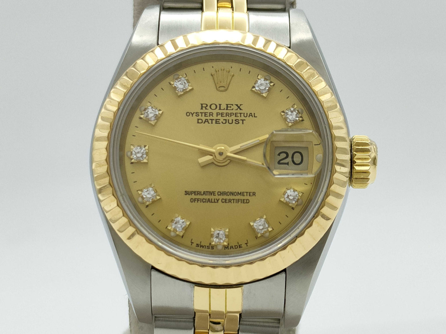ROLEX Datejust 69173G 9602472 Champagne Dial Women's Watch