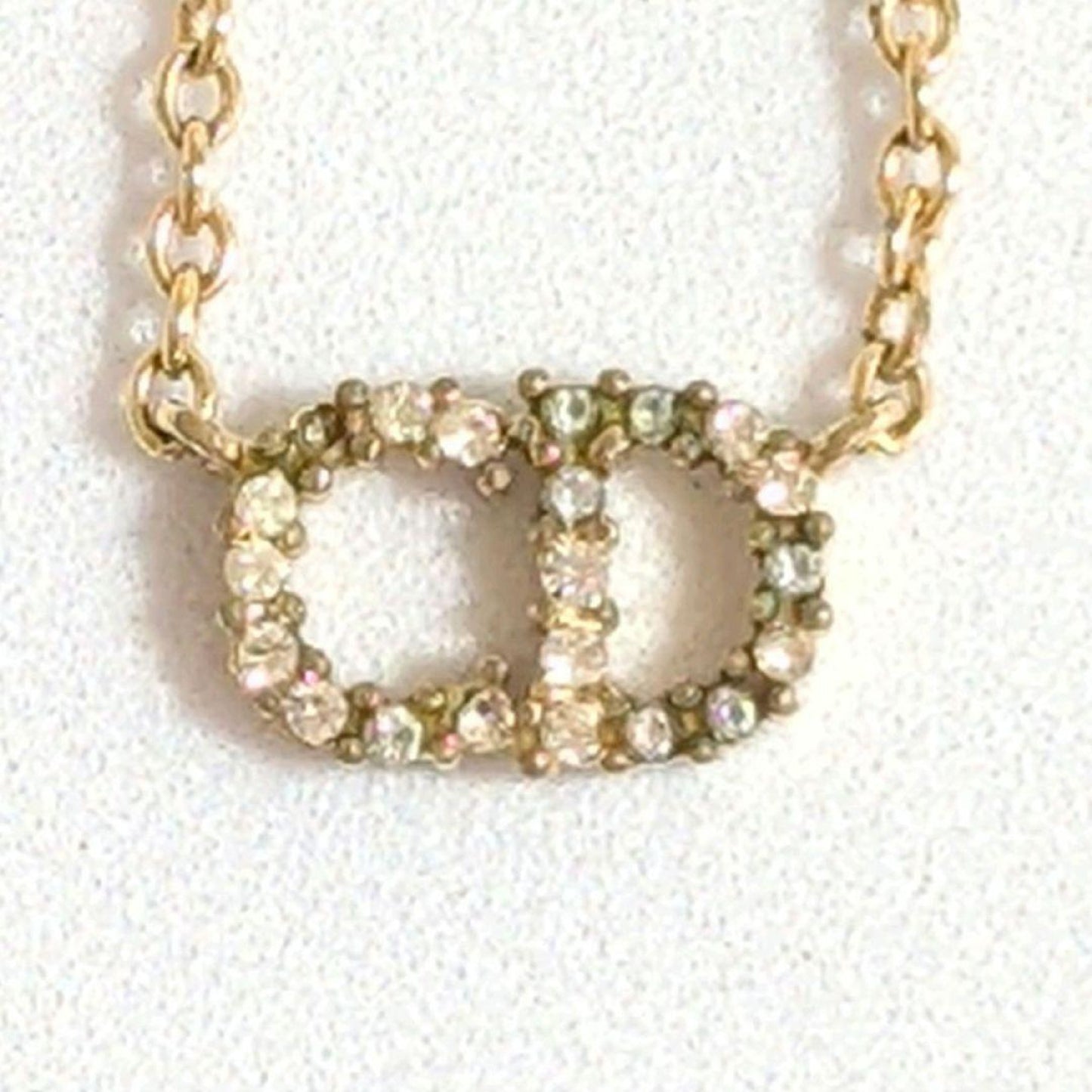 Dior Dior CD Logo Stone Clair D Lune Necklace