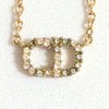 Dior Dior CD Logo Stone Clair D Lune Necklace