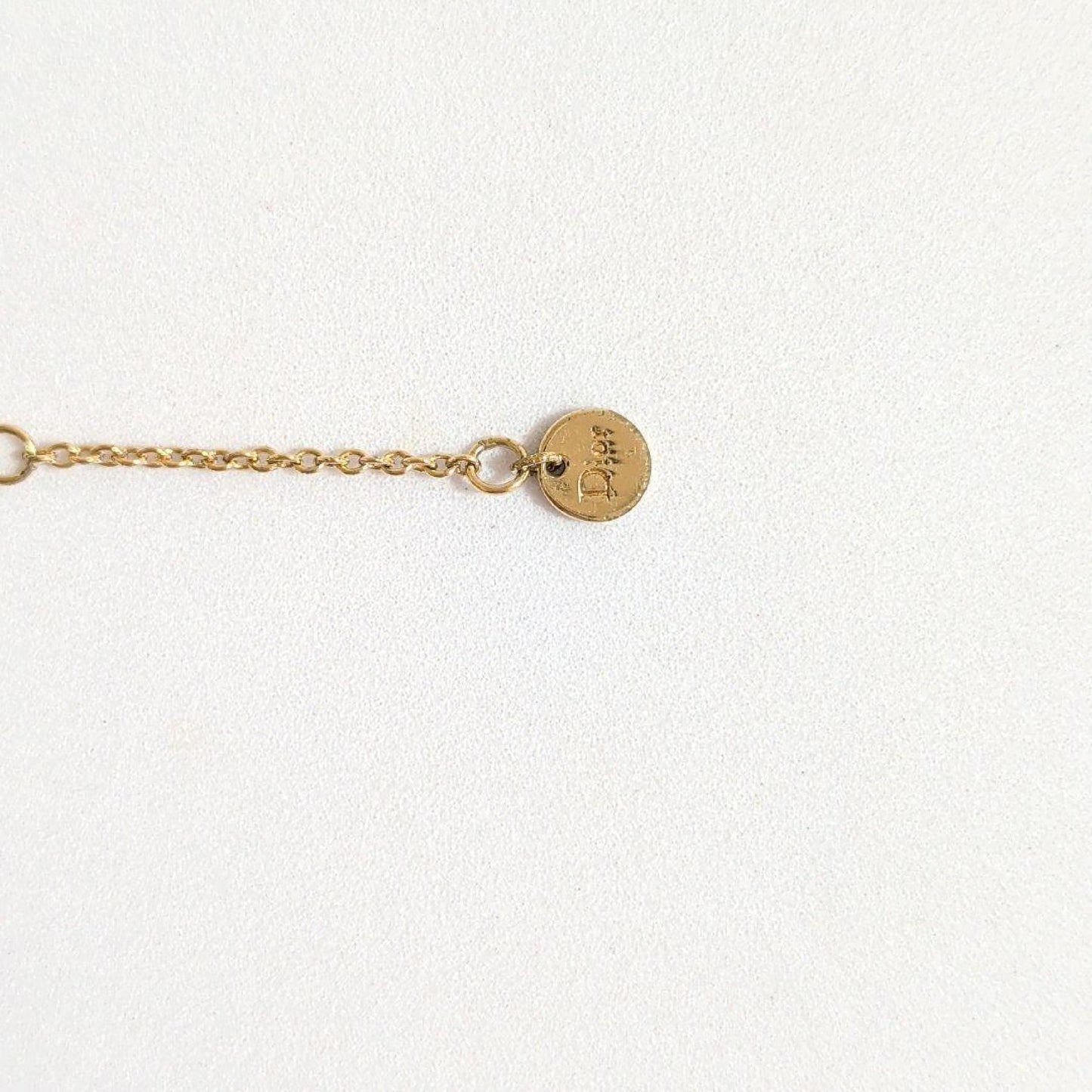 Dior Dior CD Logo Stone Clair D Lune Necklace