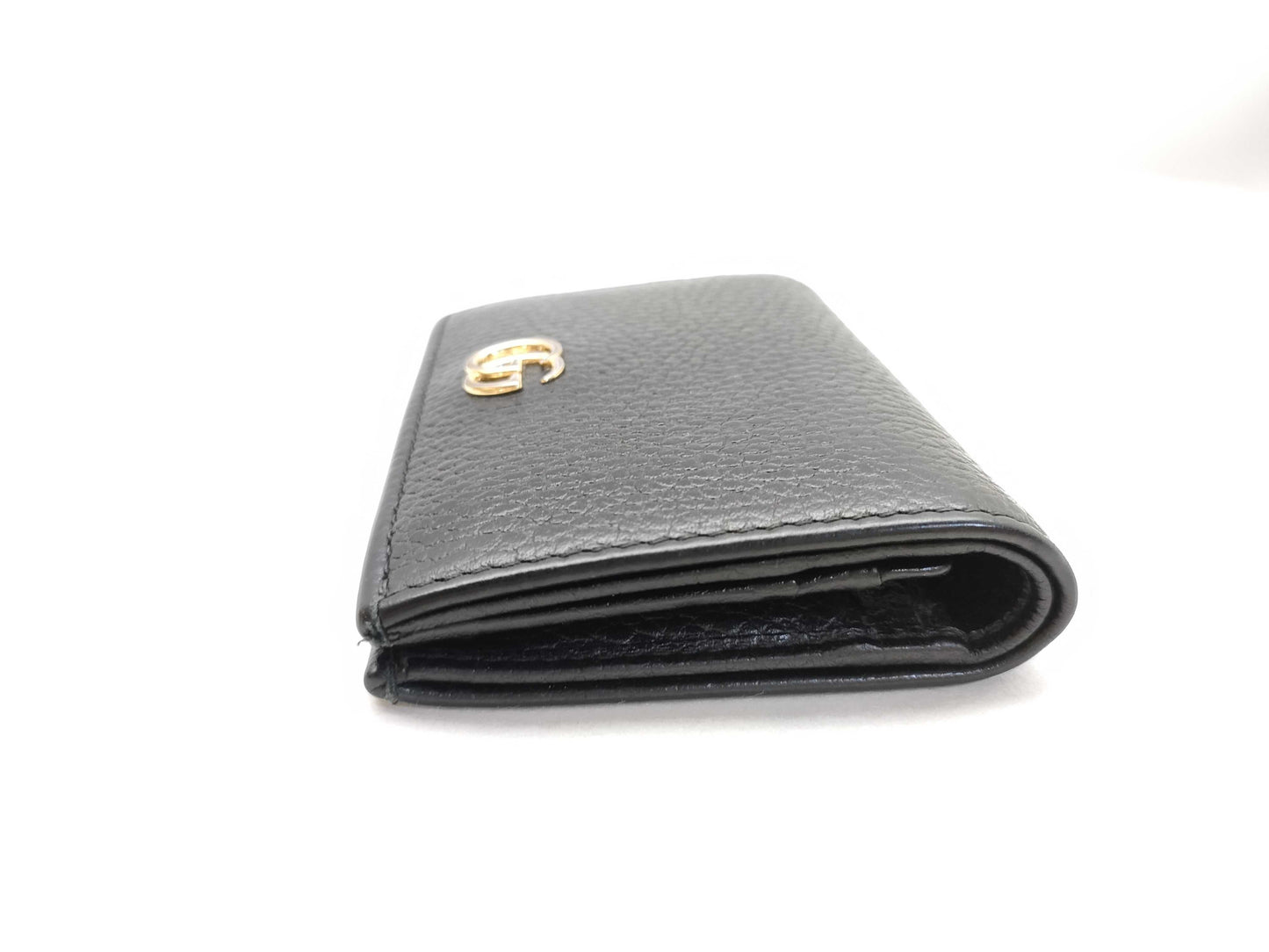 GUCCI GG Marmont Wallet 456126 2149 Leather Black Wallet
