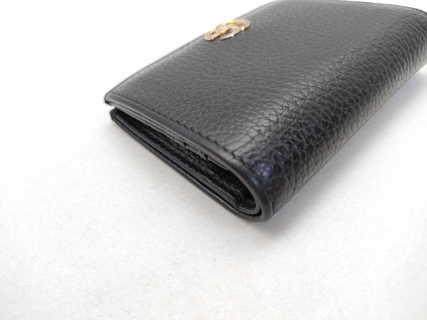 GUCCI GG Marmont Wallet 456126 2149 Leather Black Wallet