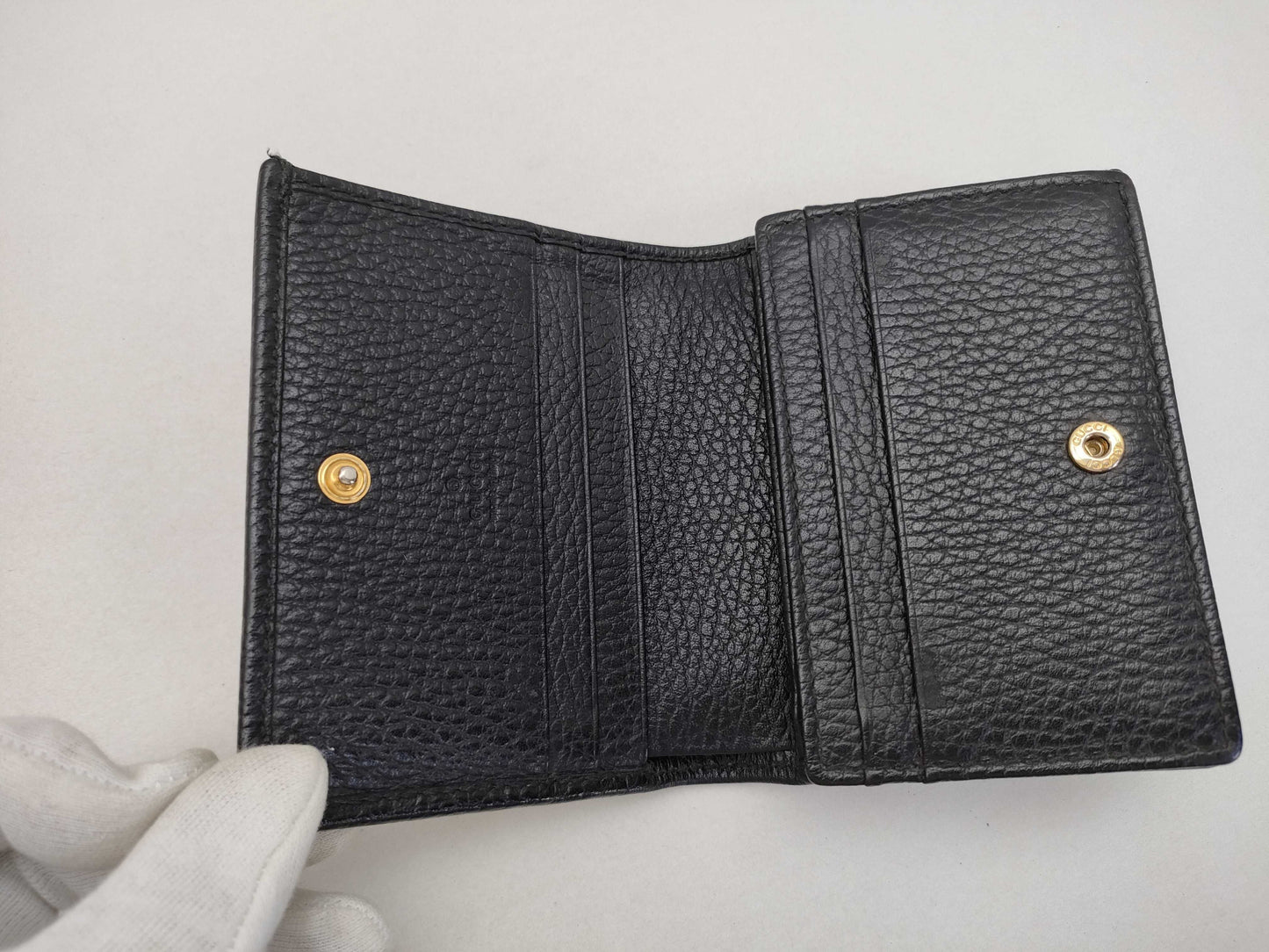 GUCCI GG Marmont Wallet 456126 2149 Leather Black Wallet