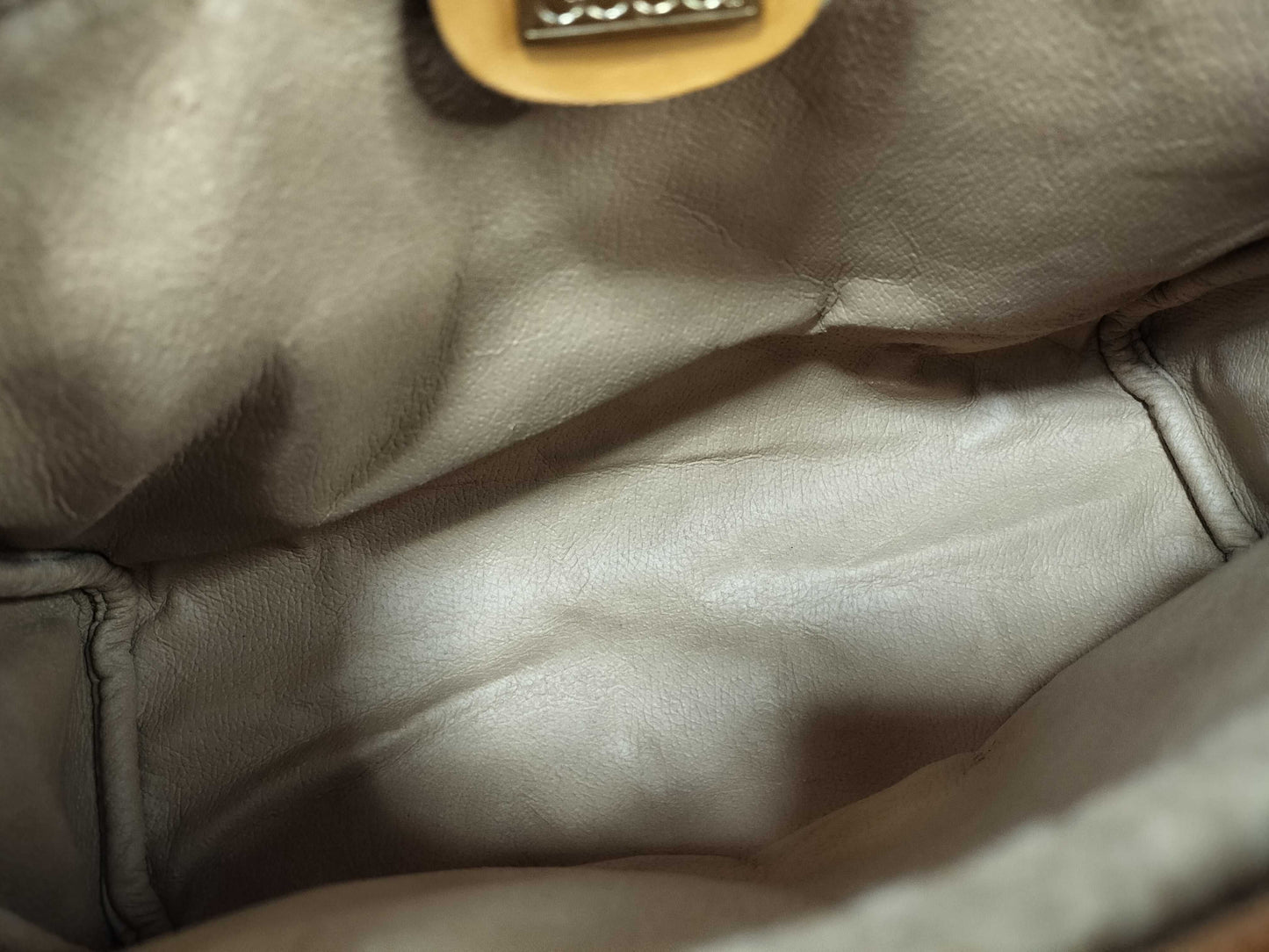GUCCI GG Guccima Shoulder Bag Micro GG Canvas Beige Shoulder Bag