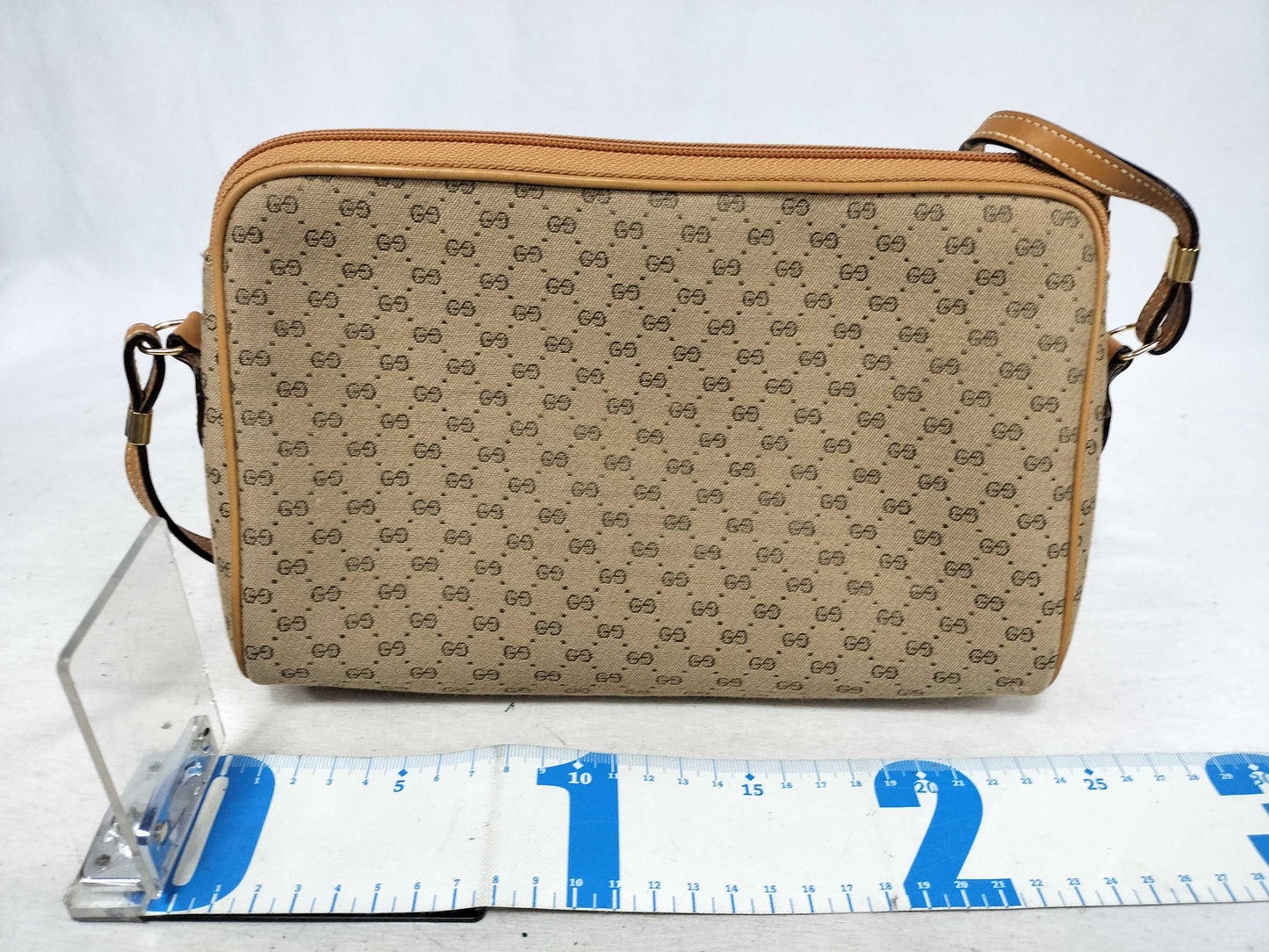 GUCCI GG Guccima Shoulder Bag Micro GG Canvas Beige Shoulder Bag