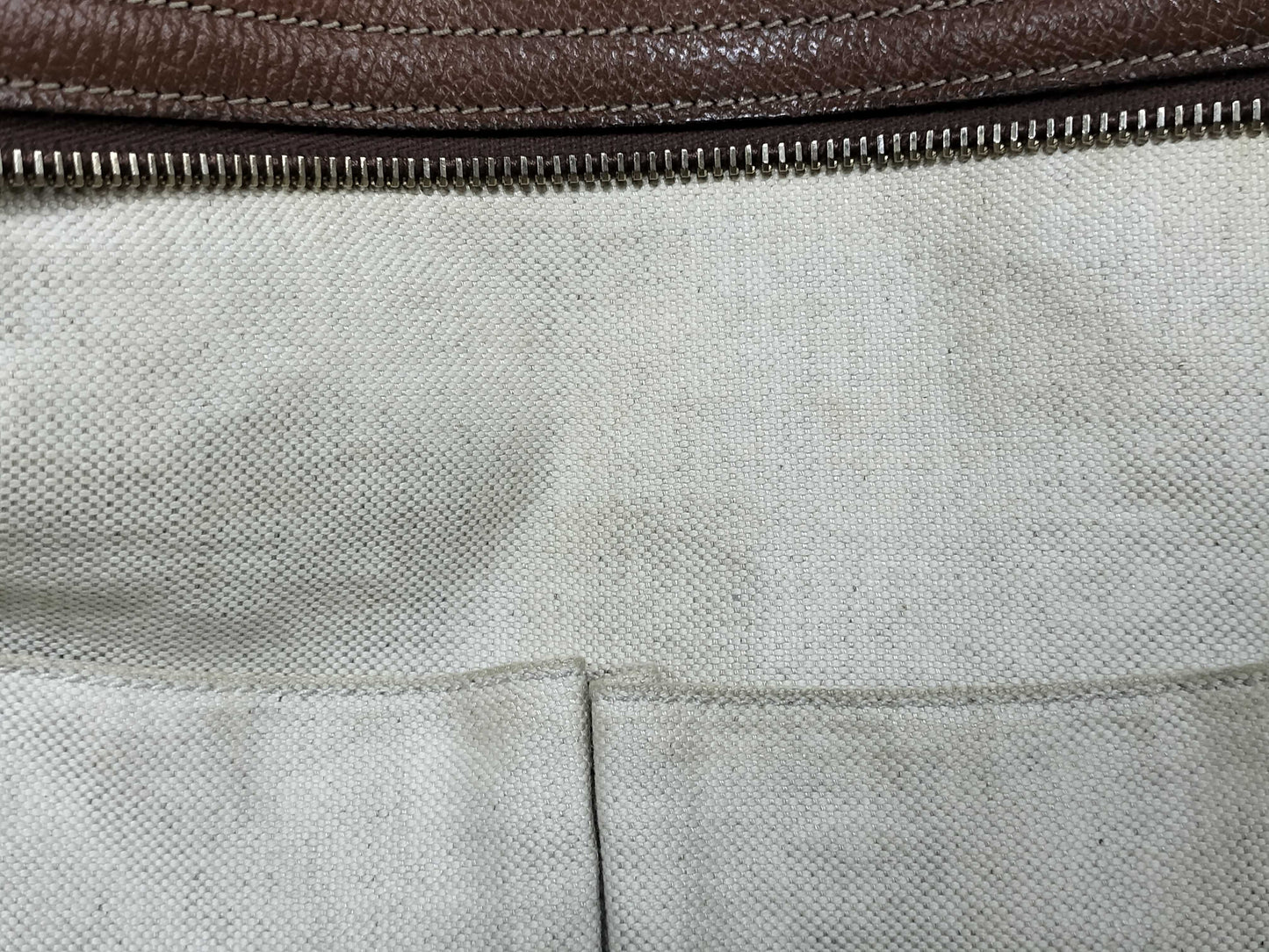 GUCCI GG Canvas Tote Bag 323671 GG Canvas Leather Brown Tote Bag