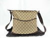 GUCCI GG Canvas Gucci 145857 GG Canvas Shoulder Bag Leather Brown Shoulder Bag