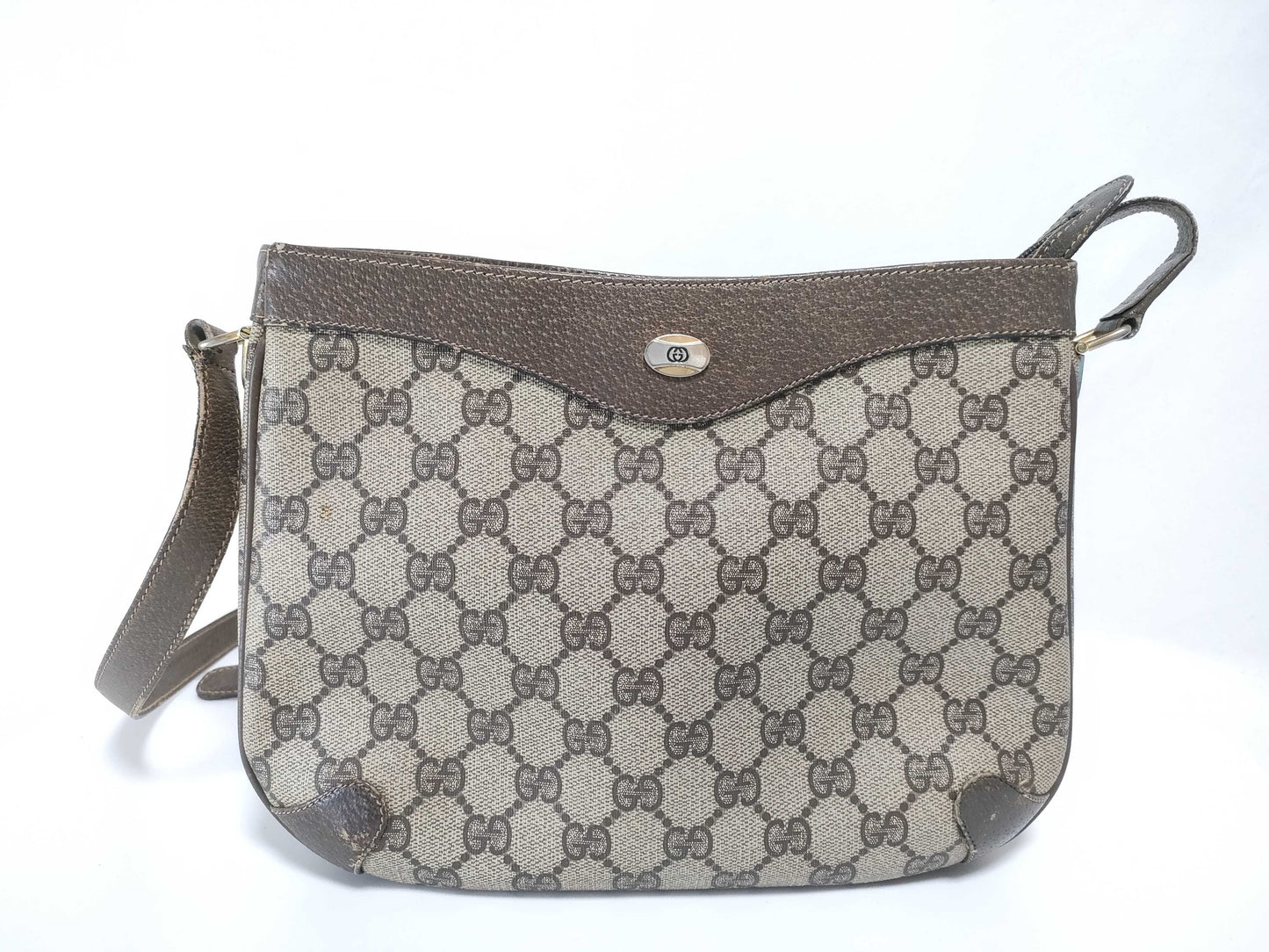 GUCCI Old Gucci GG Supreme Shoulder Bag