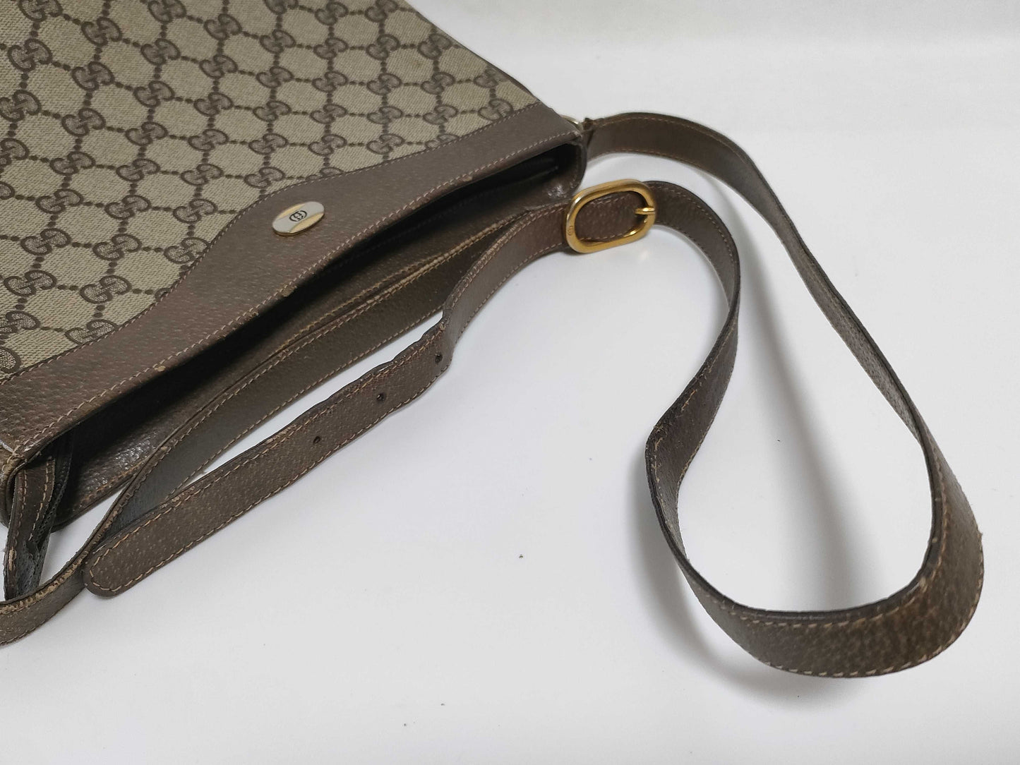 GUCCI Old Gucci GG Supreme Shoulder Bag