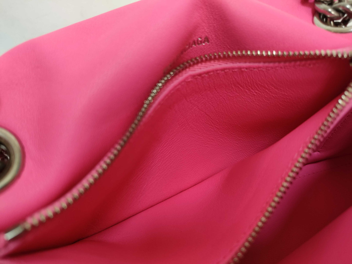 BALENCIAGA Hourglass Leather Chain Shoulder Bag