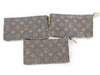 LOUIS VUITTON Monogram Louis Vuitton Monogram Bucket Pouch 3-Piece Pouch