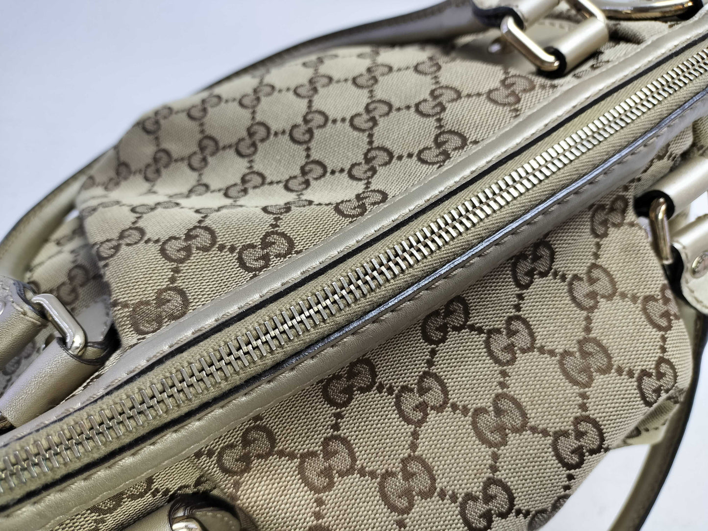 GUCCI GG Canvas Gucci 2-Way Tote Bag