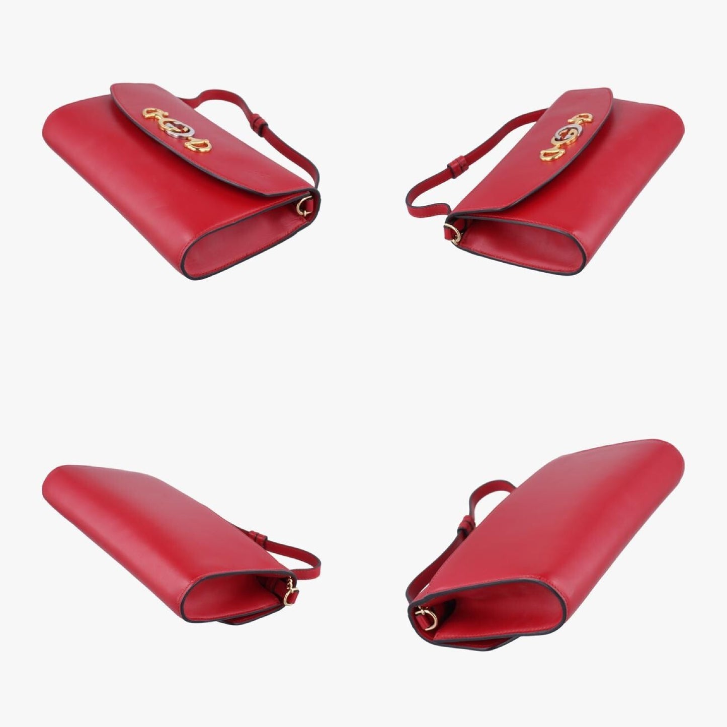 GUCCI Zumi Red Leather Shoulder Bag 572375I028399578