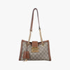 GUCCI Padlock Brown PVC Coated Canvas Shoulder Bag 498156I023592633