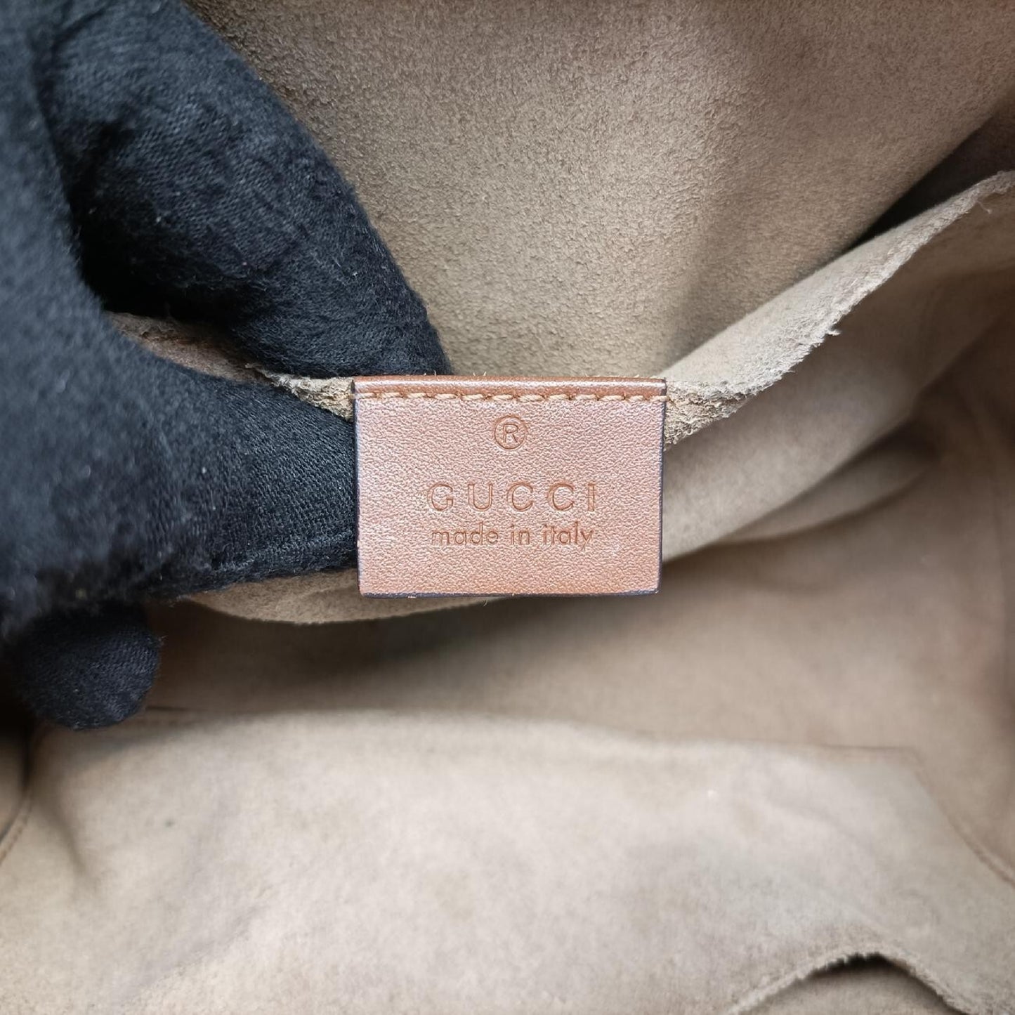 GUCCI Padlock Brown PVC Coated Canvas Shoulder Bag 498156I023592633