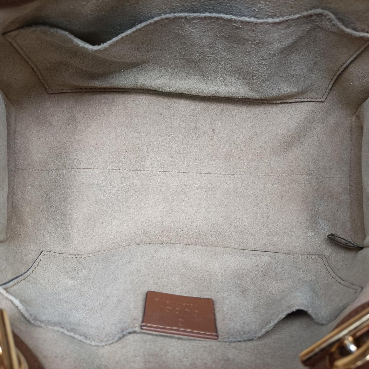 GUCCI Padlock Brown PVC Coated Canvas Shoulder Bag 498156I023592633
