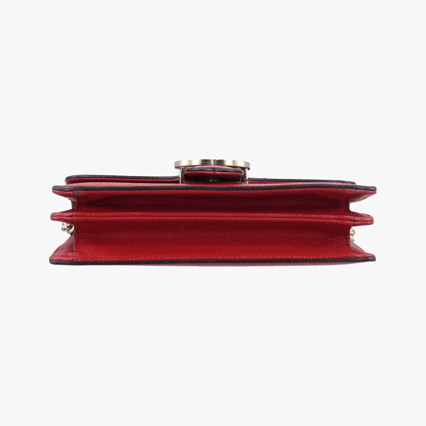 GUCCI Interlocking G Red Leather Shoulder Bag 510304G026579104