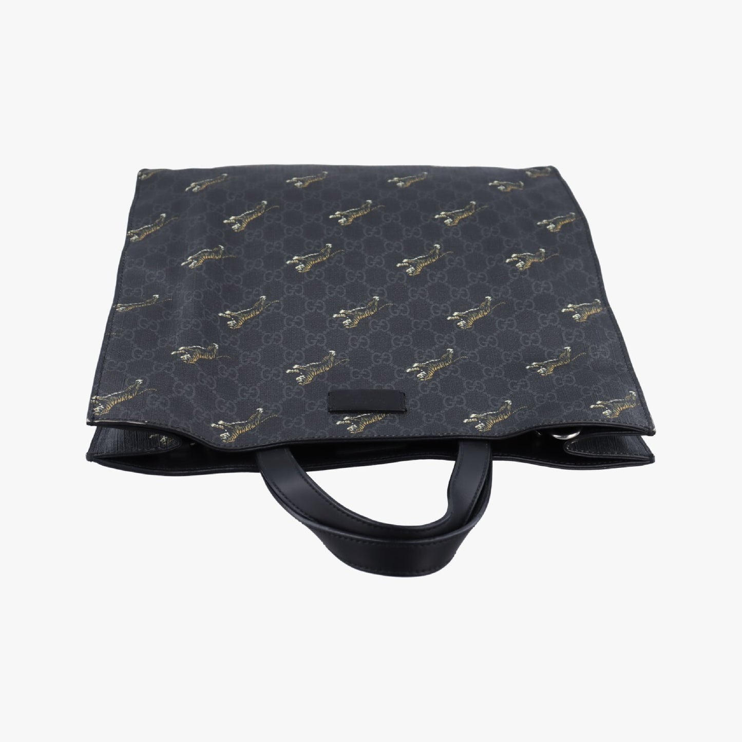 GUCCI GG Supreme Tiger Black x Multi PVC Coated Canvas Shoulder Bag 495559C029271246