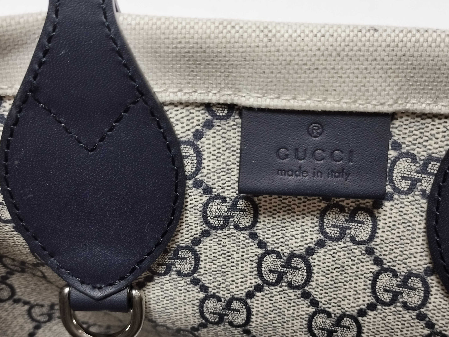 GUCCI 2-Way Handbag Canvas Handbag