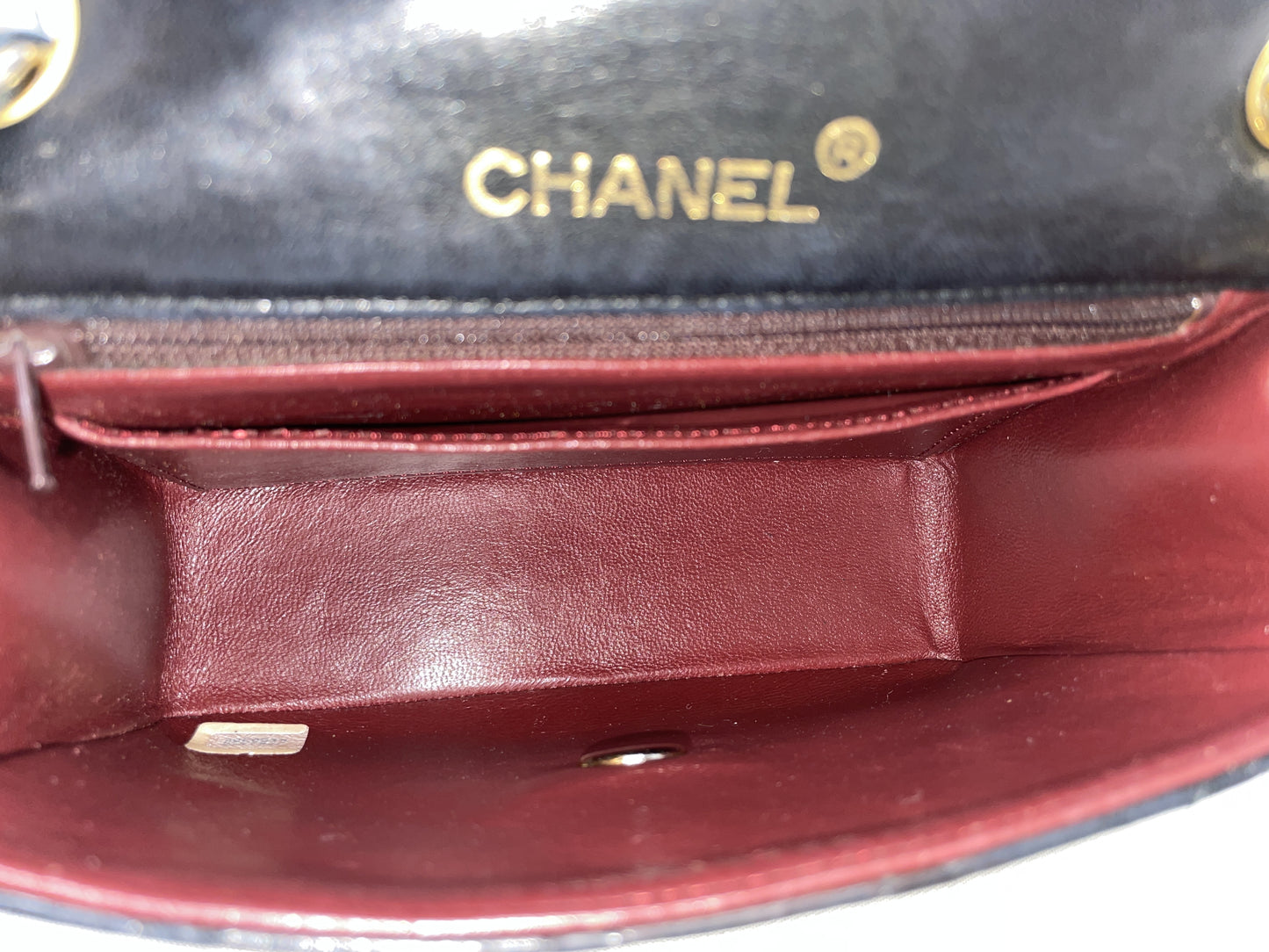 CHANEL Mini Matelasse Lambskin Black Turnlock Shoulder Bag