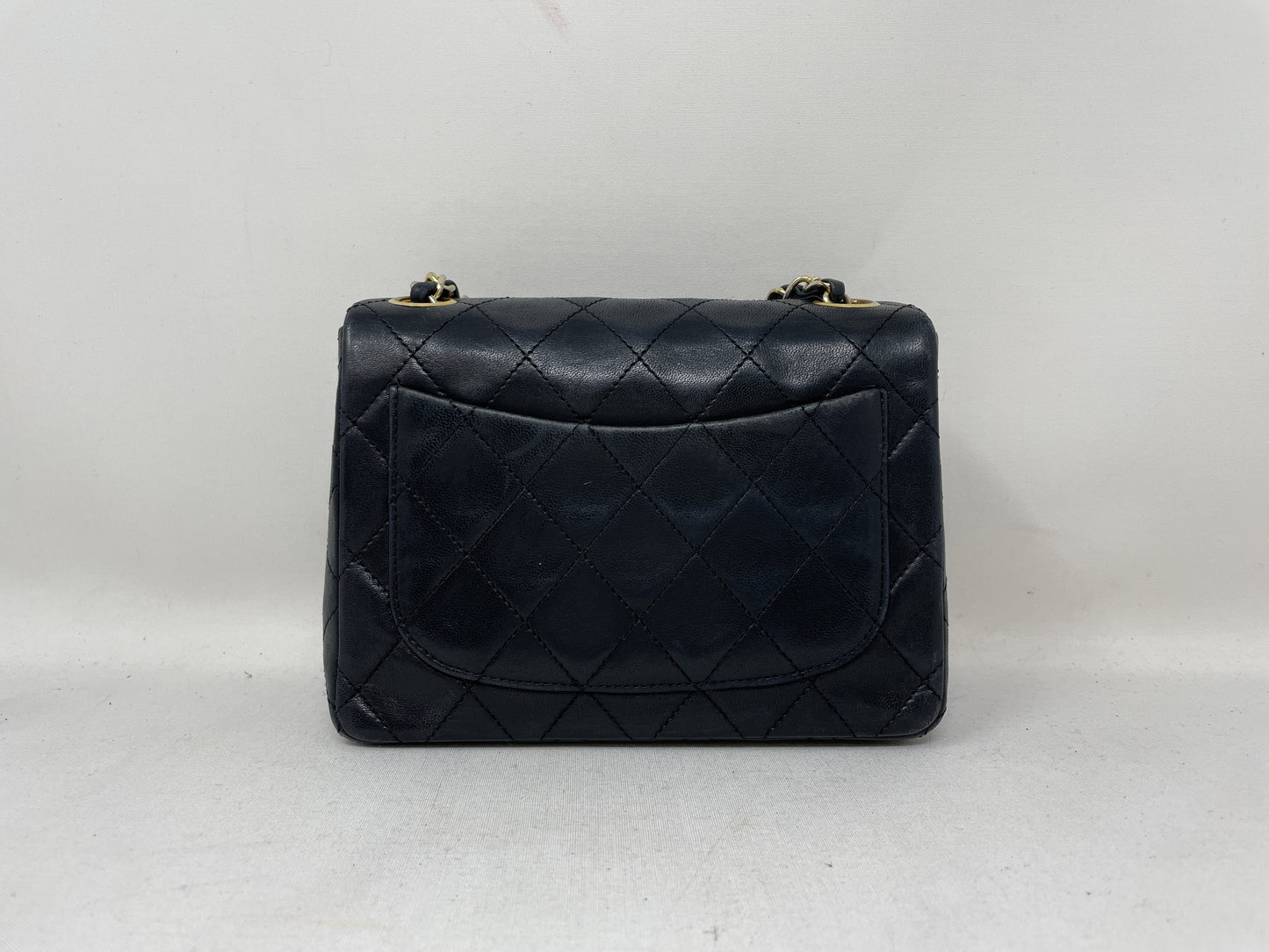 CHANEL Mini Matelasse Lambskin Black Turnlock Shoulder Bag