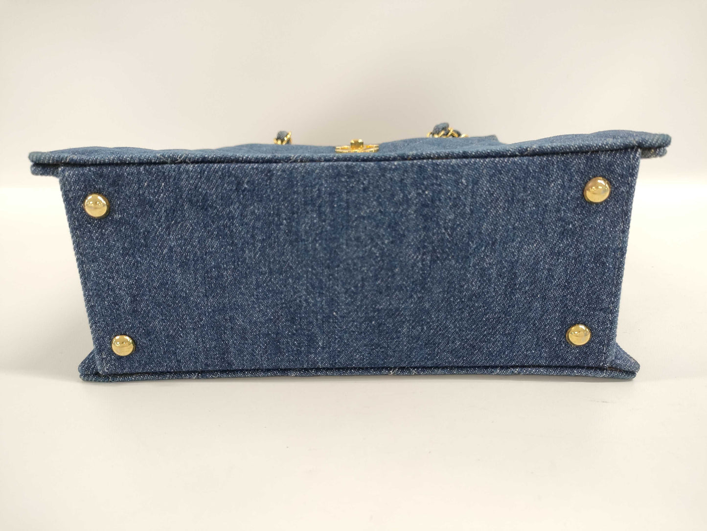 CHANEL Chain Tote Denim 937 Tote Bag