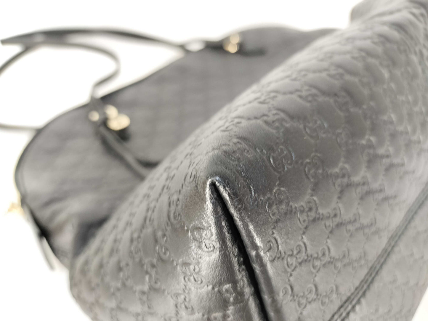GUCCI Guccissima GUCCI Handbag Guccissima Black Handbag