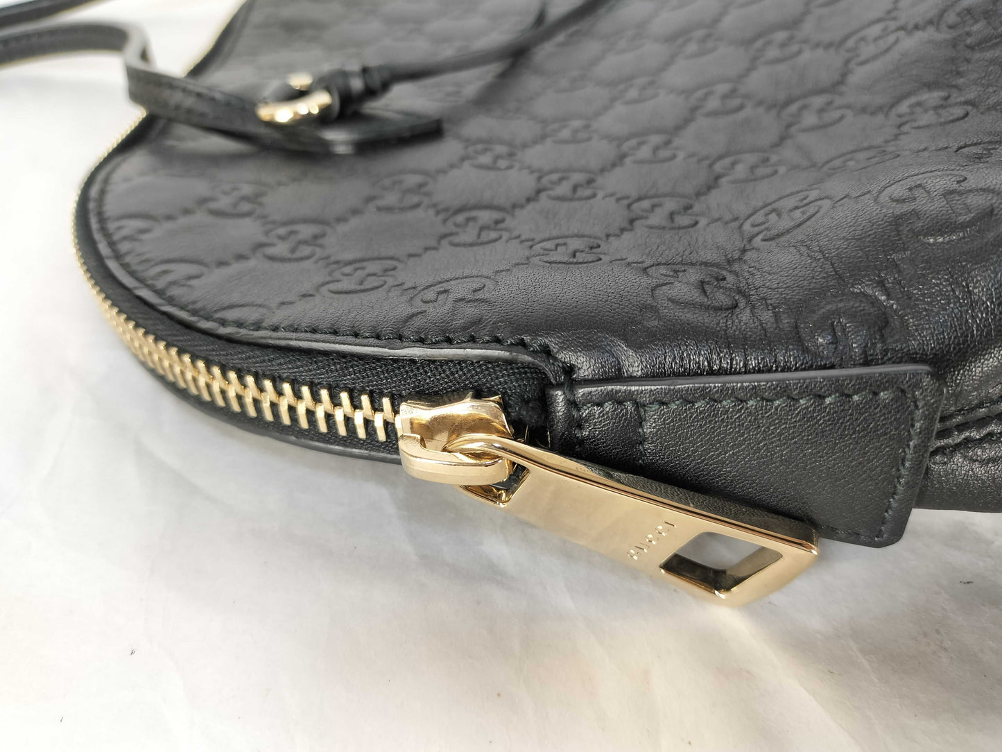 GUCCI Guccissima GUCCI Handbag Guccissima Black Handbag