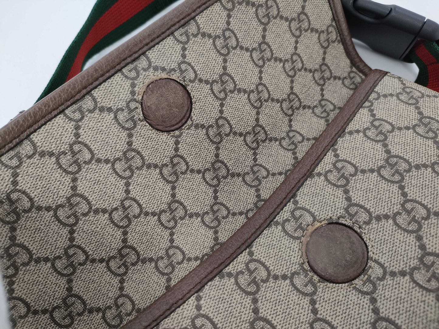 GUCCI 493930 Neo Vintage GG Supreme Sherry Line Shoulder Bag