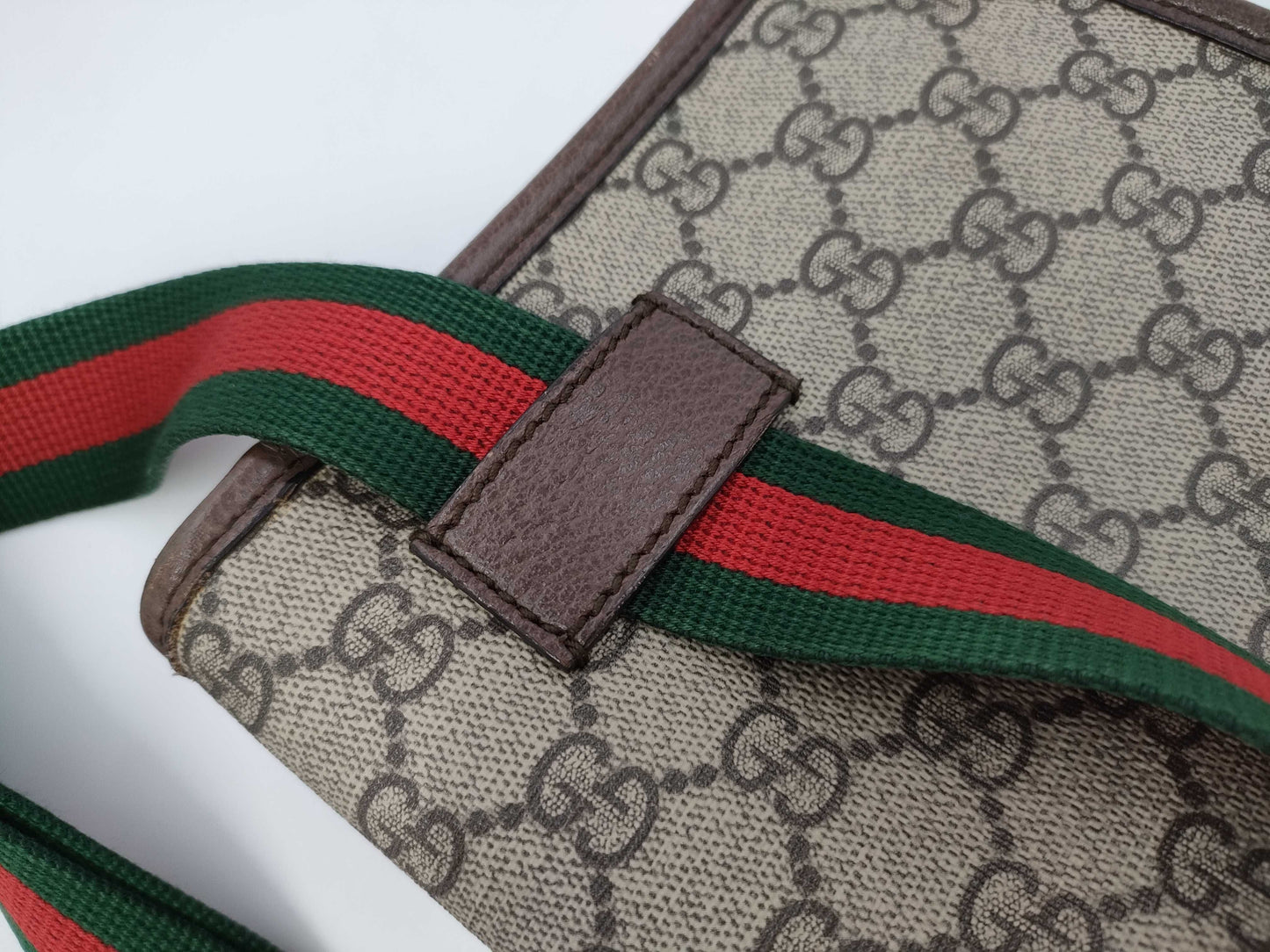 GUCCI 493930 Neo Vintage GG Supreme Sherry Line Shoulder Bag