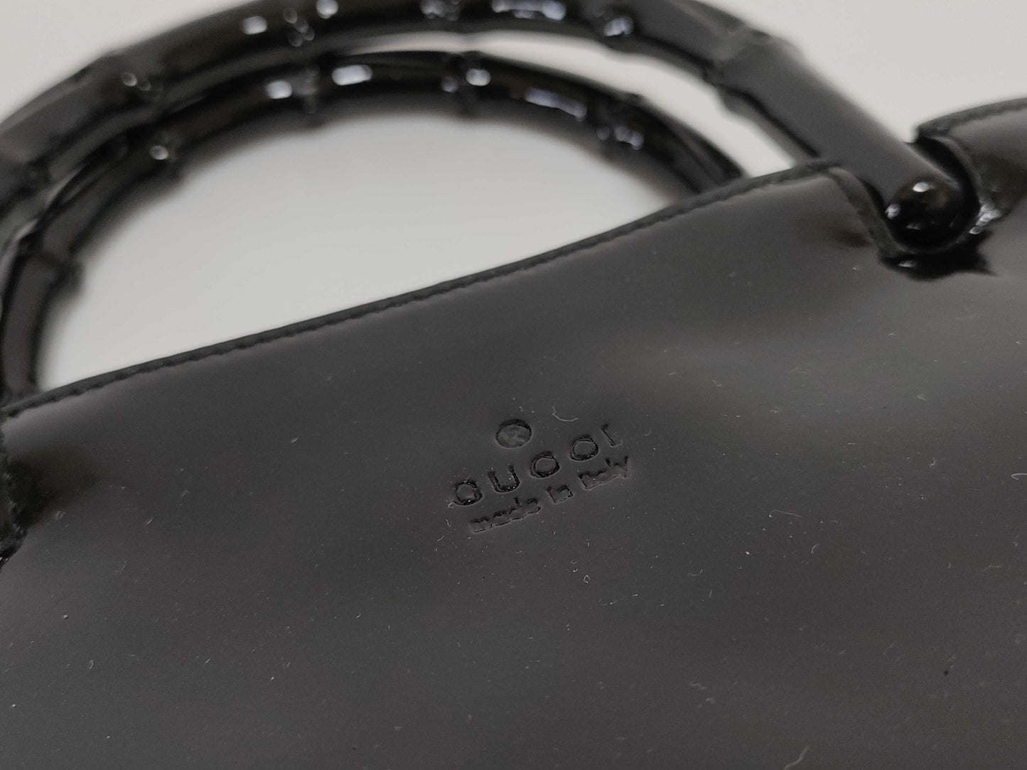 GUCCI Bamboo Enamel Handbag 002・1061 001998 Hotei Handbag