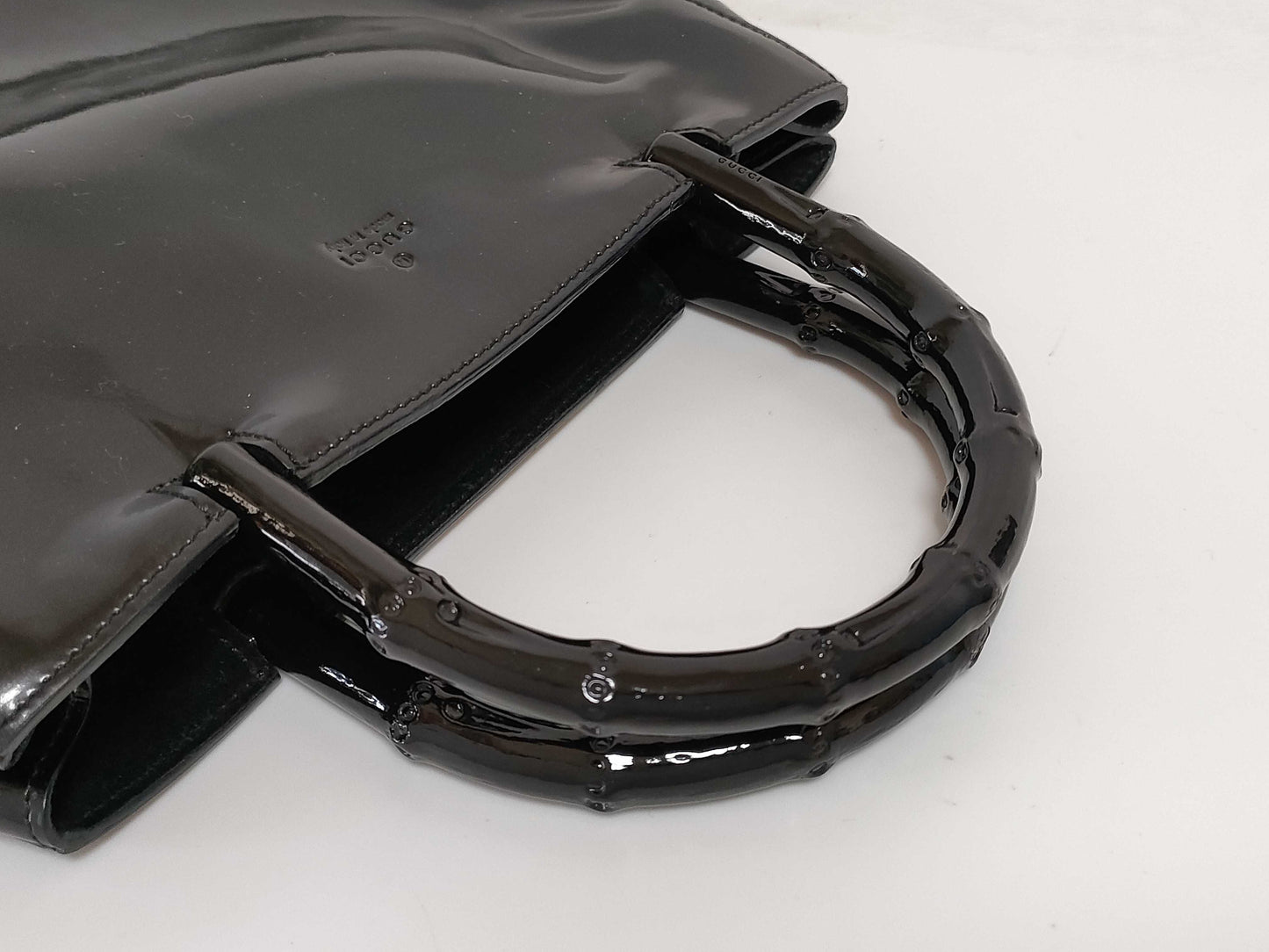 GUCCI Bamboo Enamel Handbag 002・1061 001998 Hotei Handbag