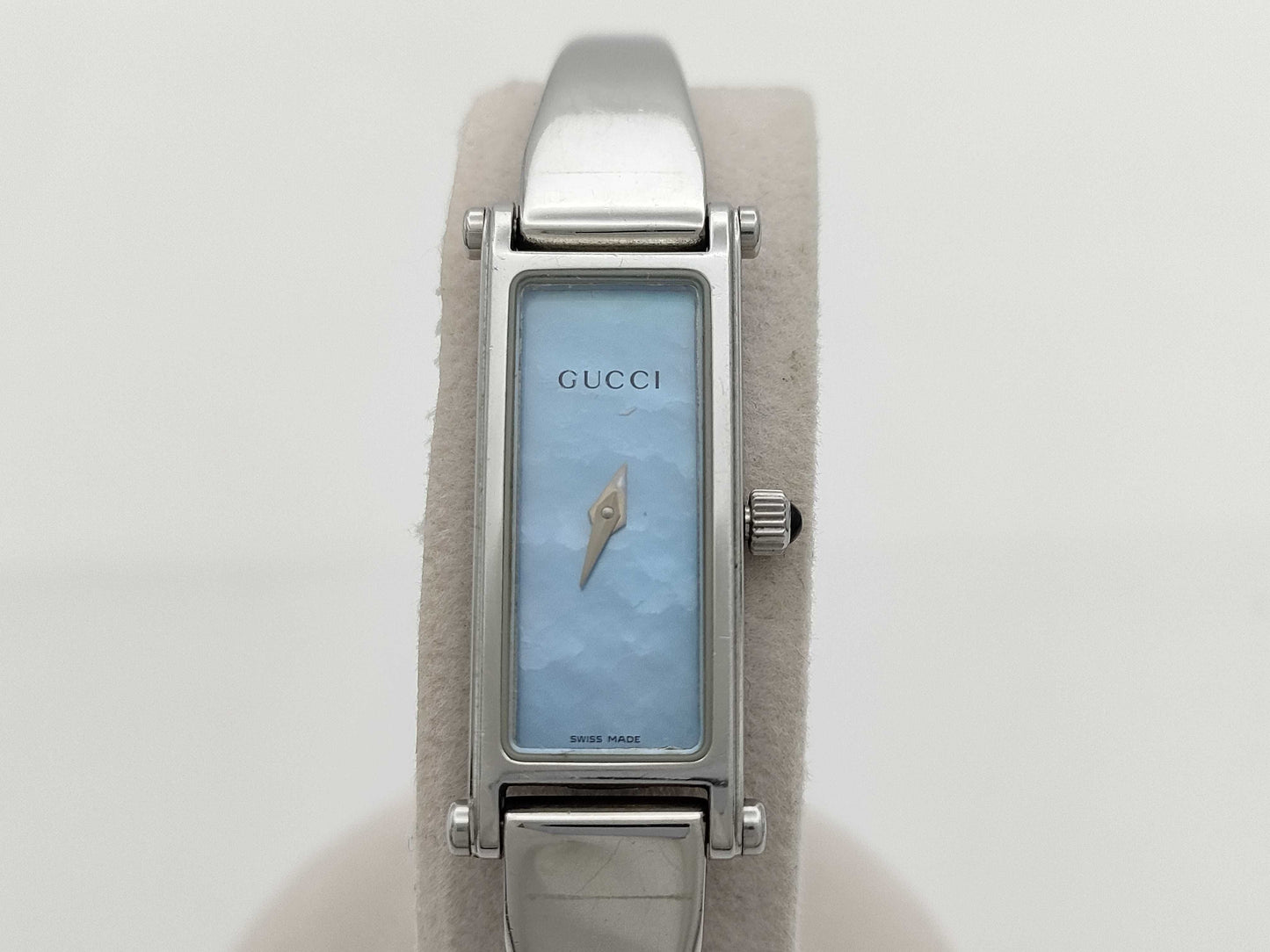 GUCCI 1500L 0489975 Blue Shell Dial Women's Watch