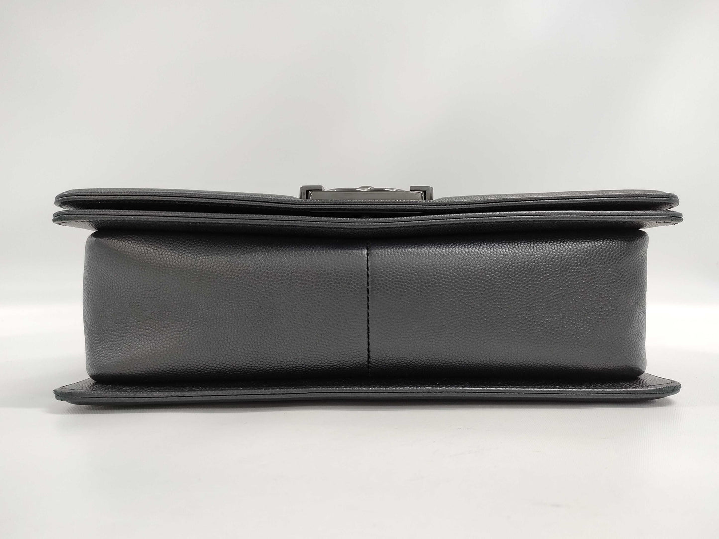CHANEL Matelasse Boy Chanel 25 Caviar Skin So Black Shoulder Bag, No. 24