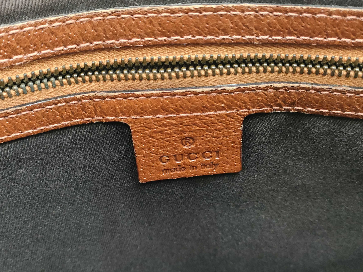 GUCCI 120894 GG Canvas Stud Shoulder Bag