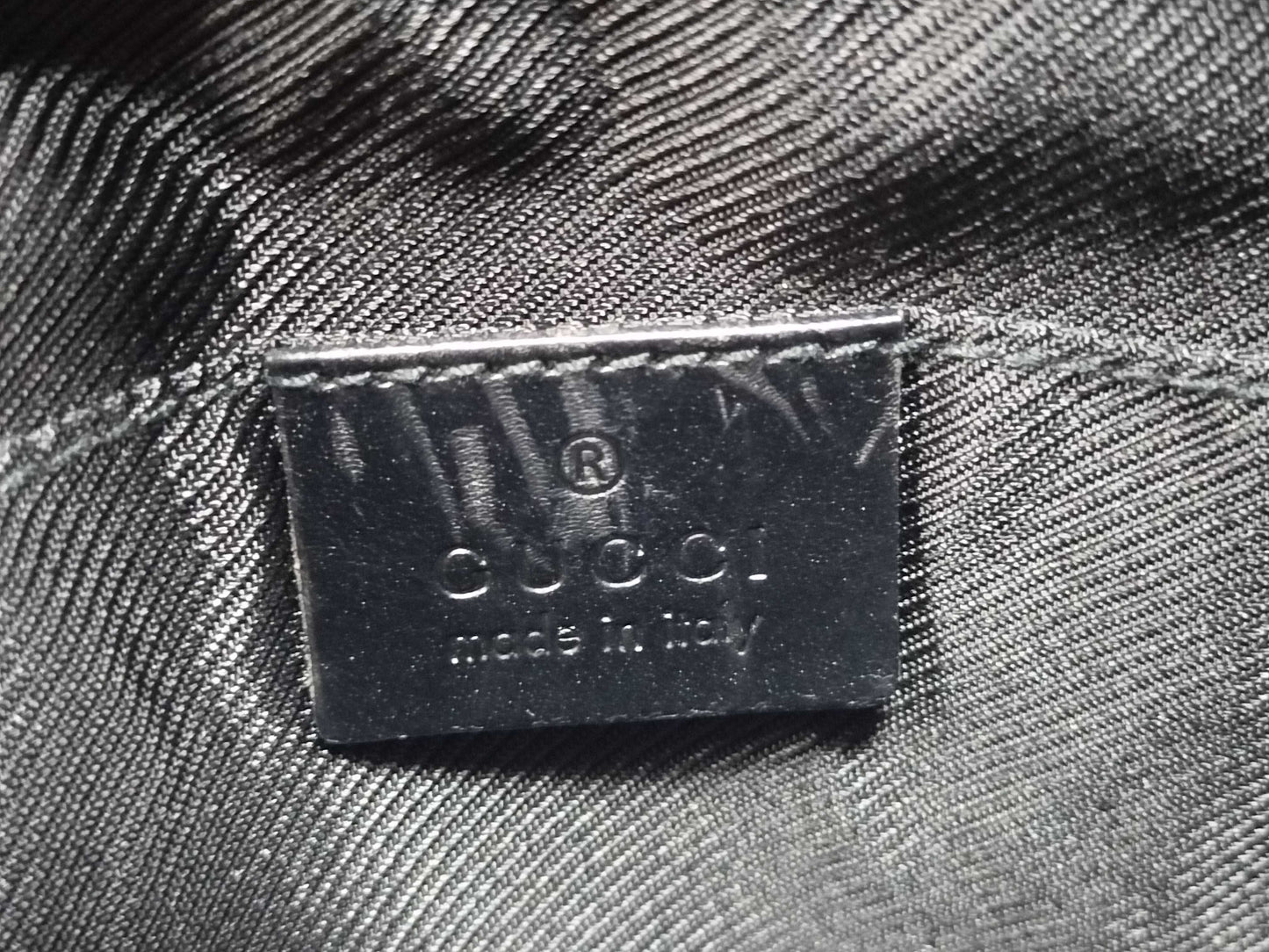 GUCCI GG Canvas Shoulder Bag in Black