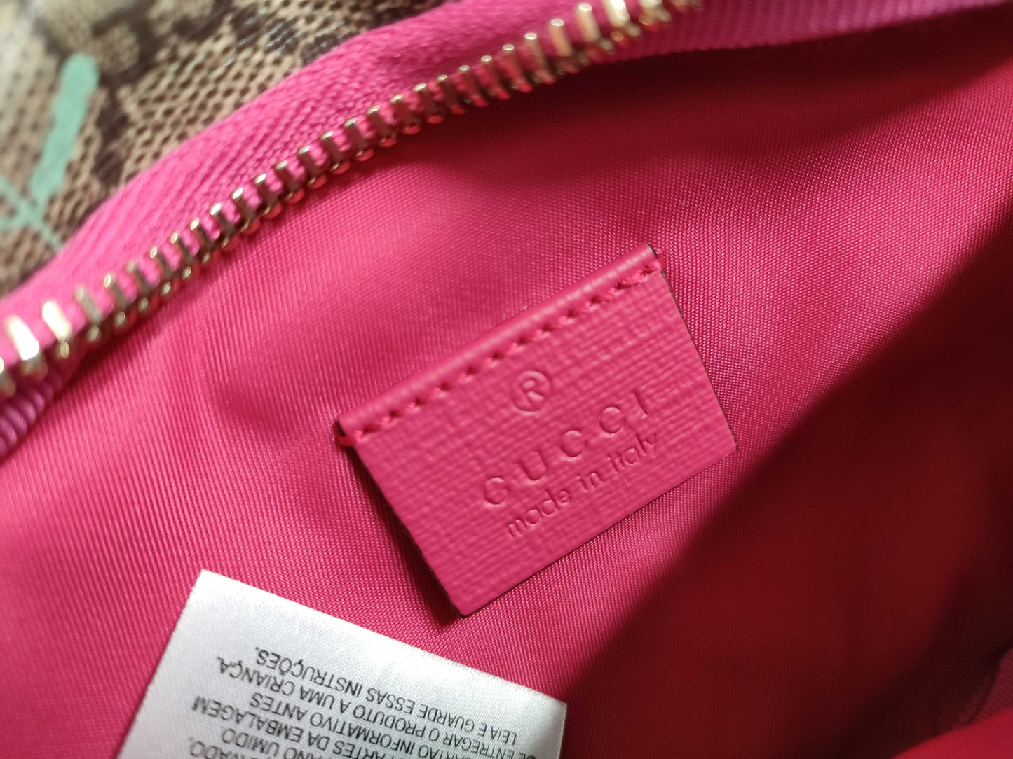 GUCCI GG Supreme PVC and Leather Children's Shoulder Bag 502095