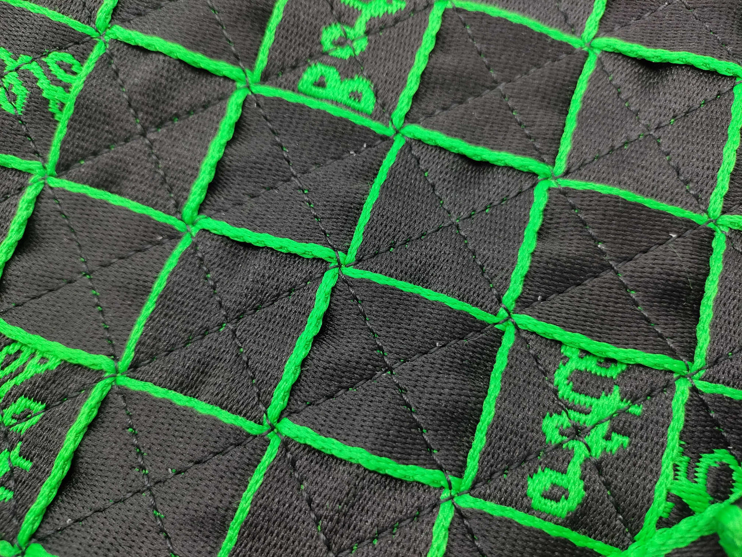 BOTTEGA VENETA Maxi Intrecciato Webbing 2-Way Tote Bag Shoulder Bag Black x Green