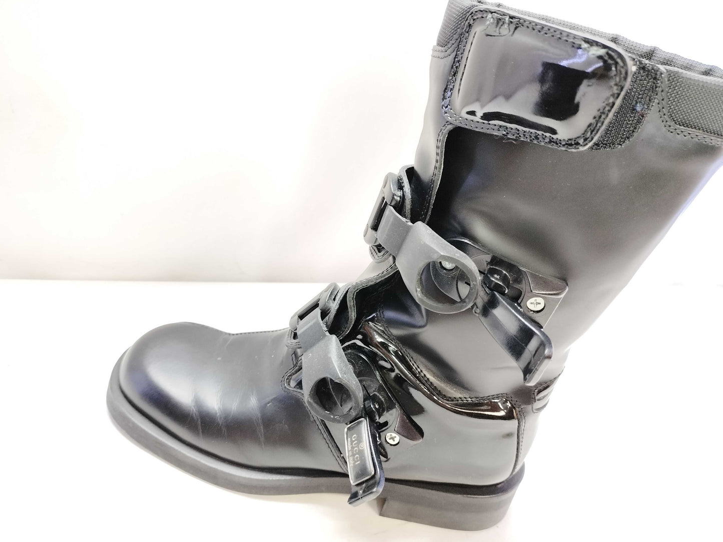 GUCCI Leather and Rubber Boots Black Size 36 Other Shoes