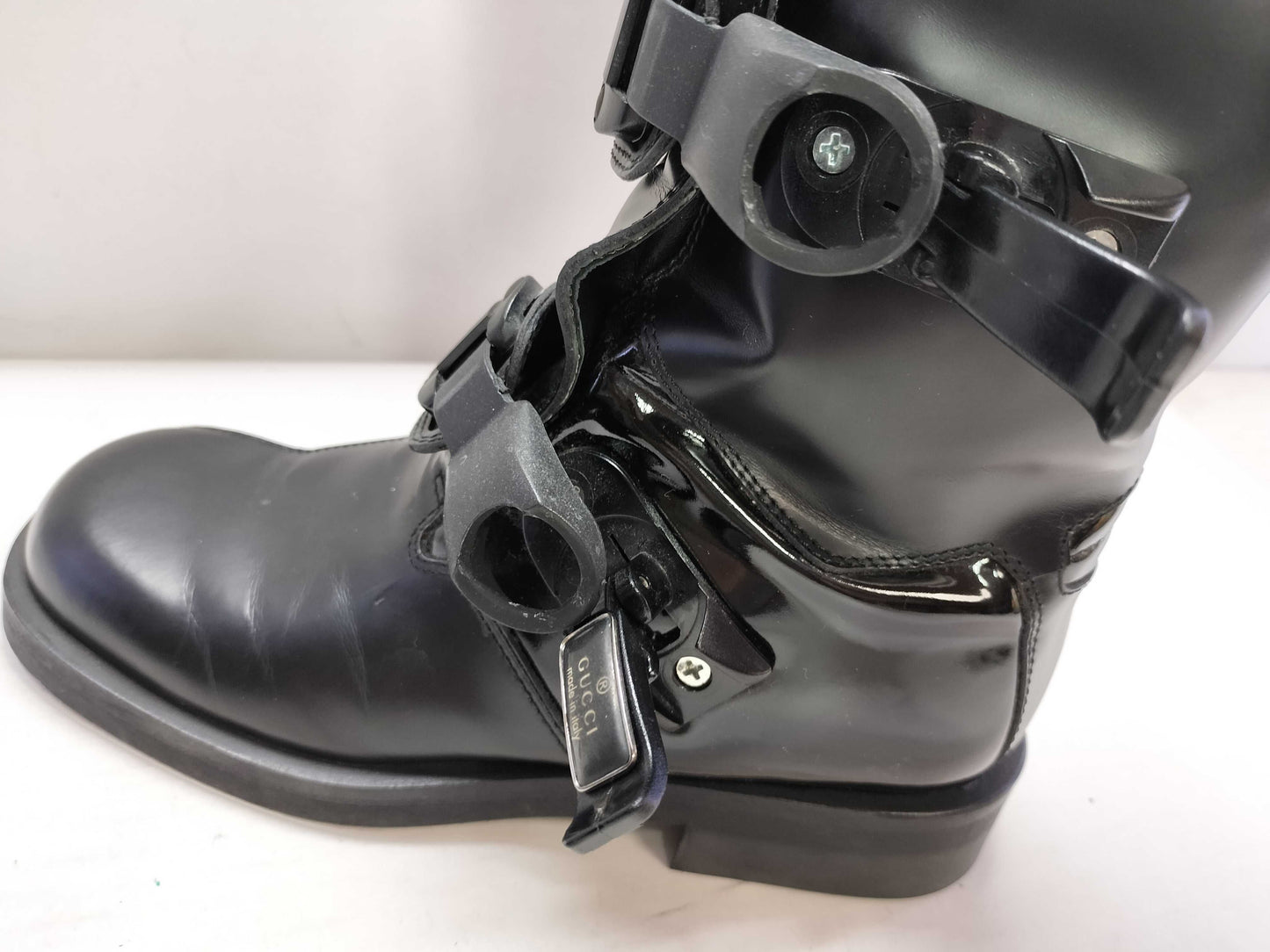 GUCCI Leather and Rubber Boots Black Size 36 Other Shoes