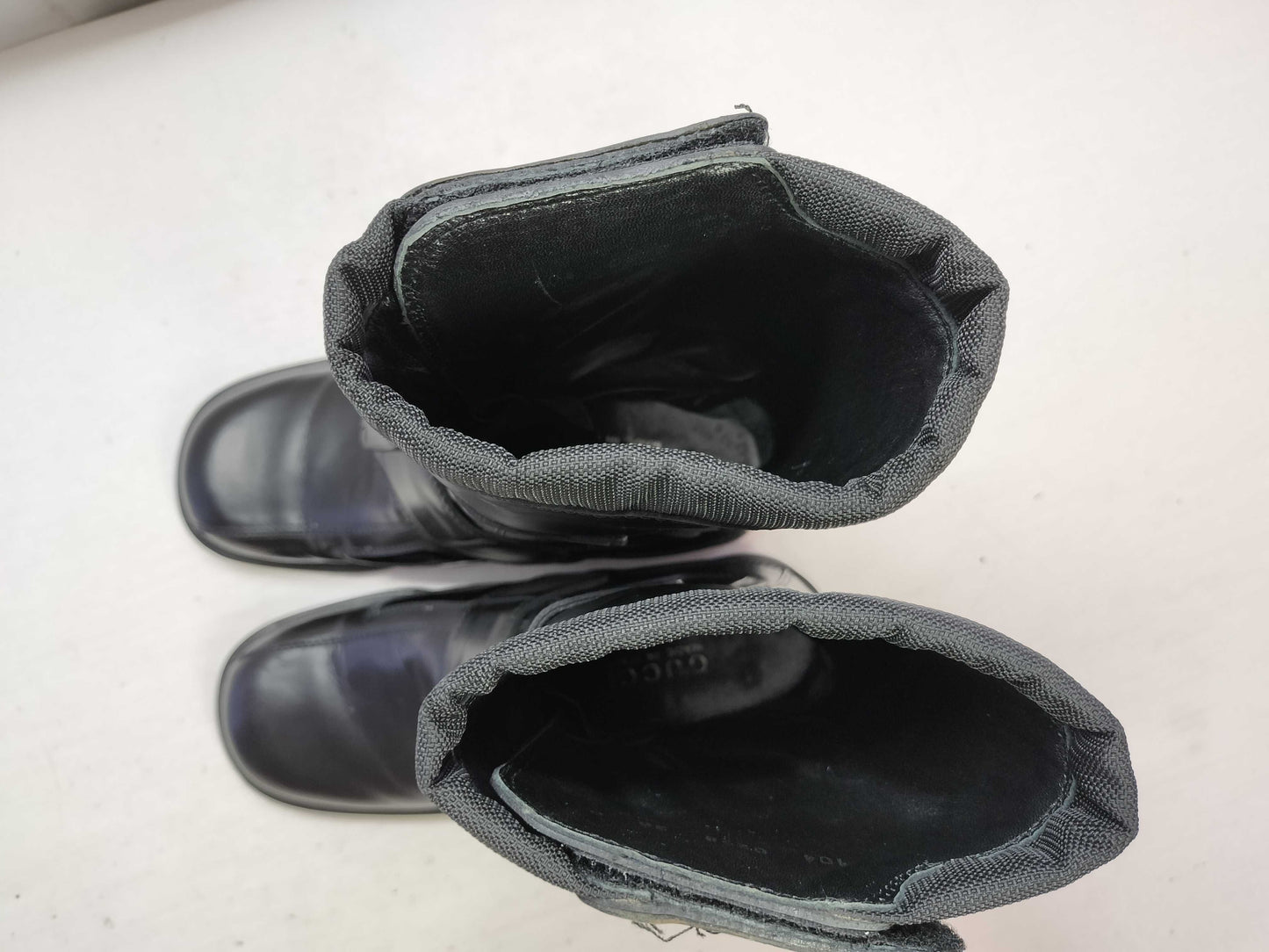 GUCCI Leather and Rubber Boots Black Size 36 Other Shoes