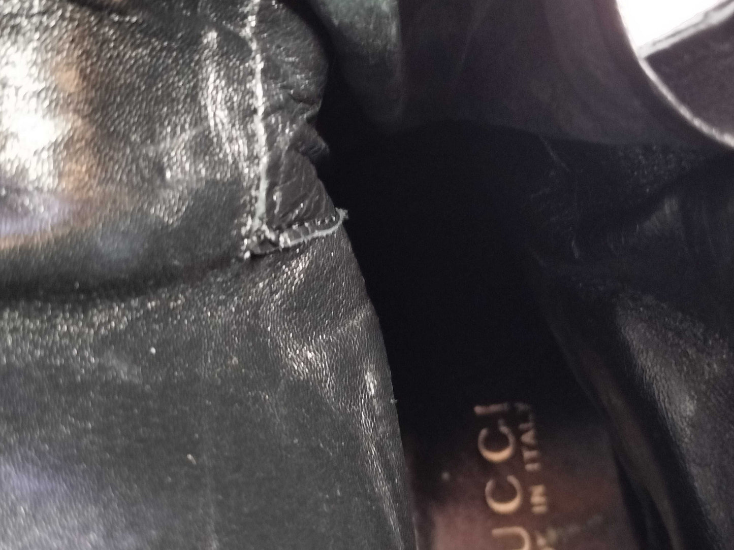 GUCCI Leather and Rubber Boots Black Size 36 Other Shoes