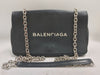 BALENCIAGA Everyday Shoulder Bag with Chain Wallet 568008 Calfskin Black Shoulder Bag