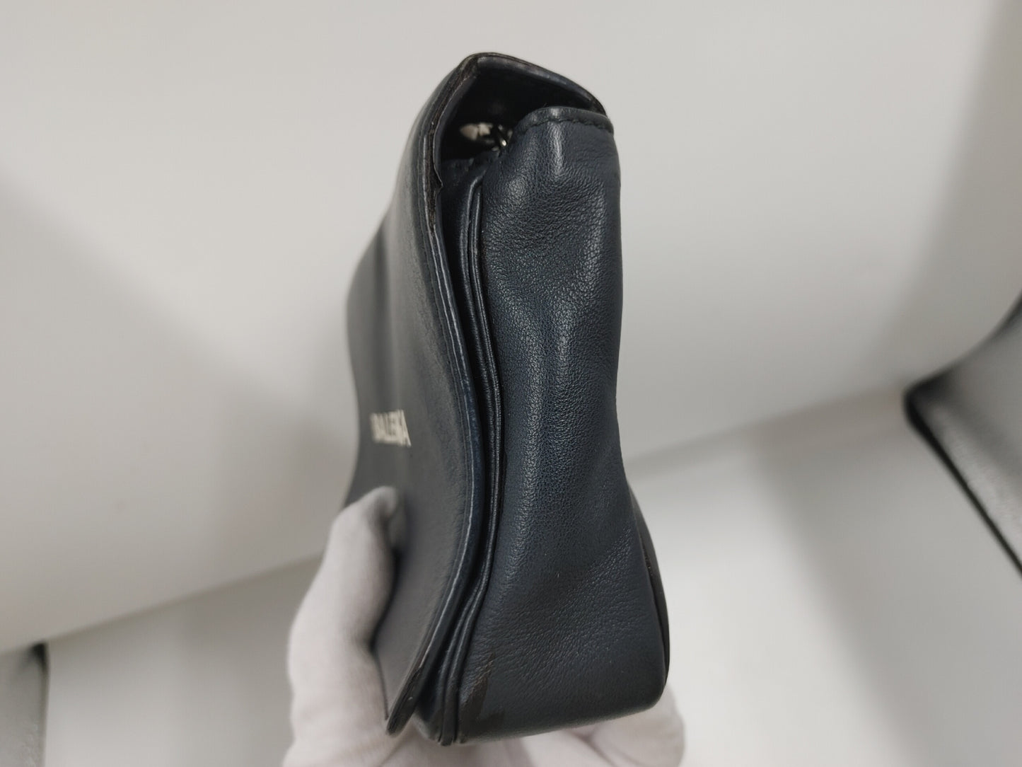 BALENCIAGA Everyday Shoulder Bag with Chain Wallet 568008 Calfskin Black Shoulder Bag