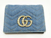 GUCCI Denim GG Marmont Compact Wallet 466492 Wallet