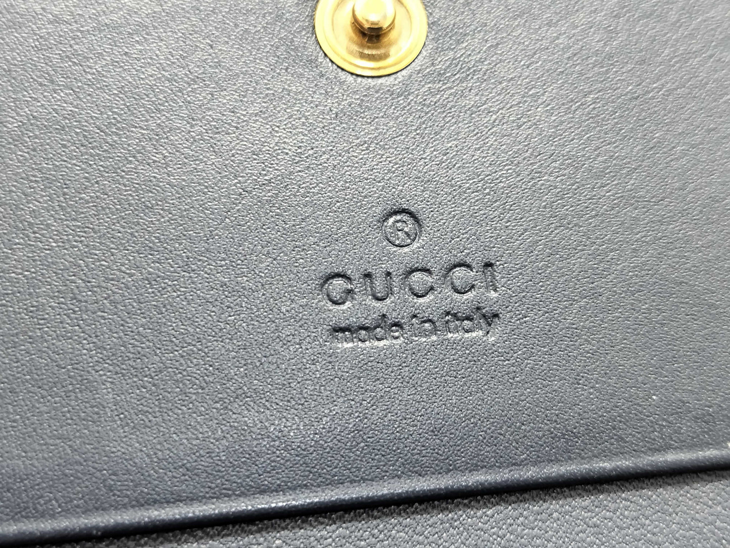 GUCCI Denim GG Marmont Compact Wallet 466492 Wallet