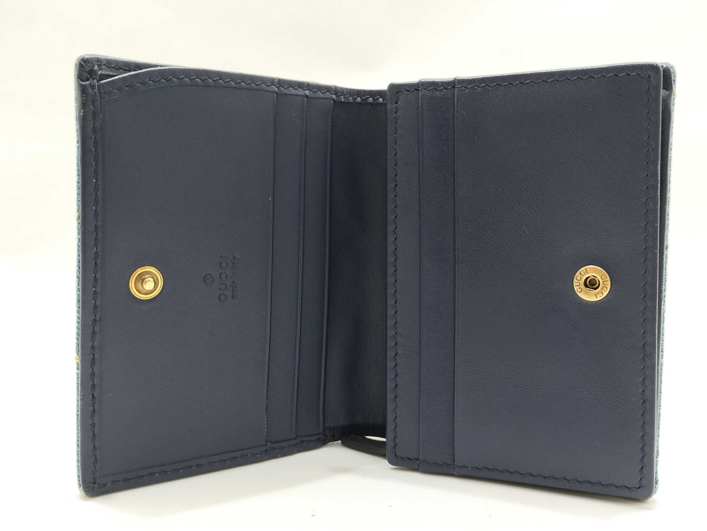 GUCCI Denim GG Marmont Compact Wallet 466492 Wallet