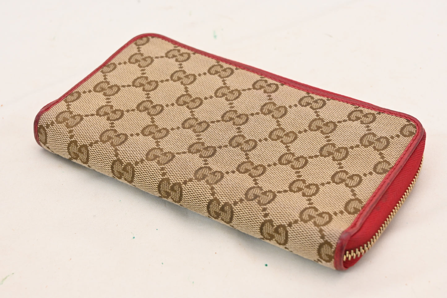 GUCCI GG Canvas GUCCI GG Pattern Canvas Long Wallet