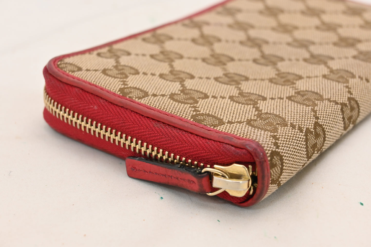GUCCI GG Canvas GUCCI GG Pattern Canvas Long Wallet